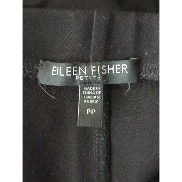 Eileen Fisher Womens Black Flat Front Slim Fit Skinny Pull on Pants Size PP - Picture 8 of 8